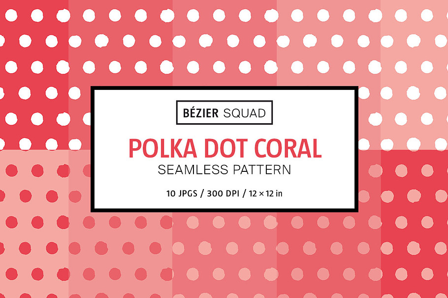 Polka Dot Coral Pattern in Patterns - product preview 8