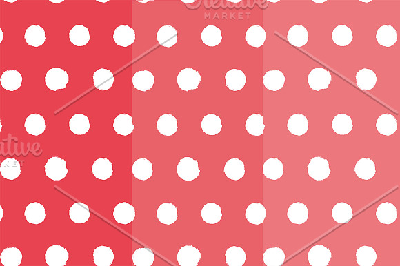 Polka Dot Coral Pattern in Patterns - product preview 1