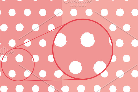 Polka Dot Coral Pattern in Patterns - product preview 2