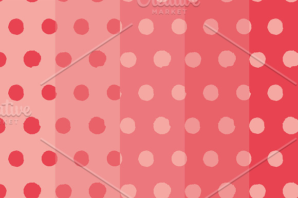 Polka Dot Coral Pattern in Patterns - product preview 3