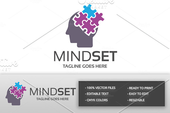 Mind Set Logo in Logo Templates - product preview 1