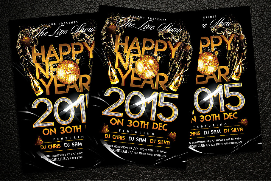 New Year Party Flyer V2 in Flyer Templates - product preview 8