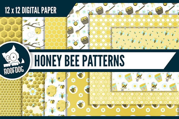 Honey bee digital paper
