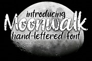 Moonwalk hand-lettered font
