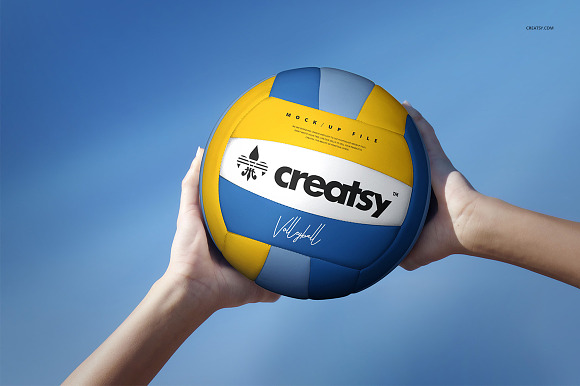 Volleyball Ball Mockup Set in Product Mockups - product preview 2