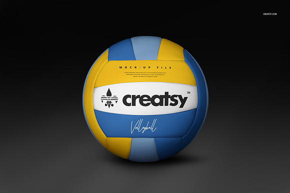 Volleyball Ball Mockup Set in Product Mockups - product preview 3