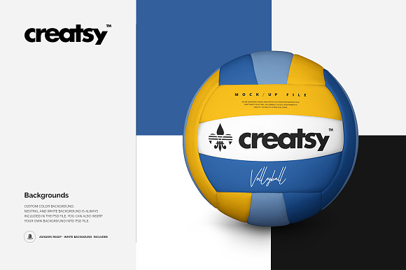 Volleyball Ball Mockup Set in Product Mockups - product preview 6