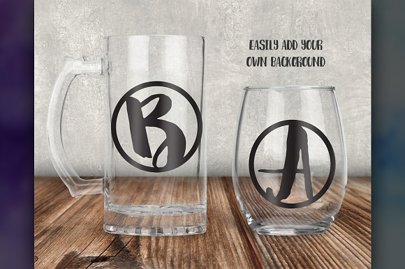 Wine Glass and Beer Stein Mockup in Product Mockups - product preview 2