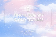 Pink and Blue Sky Textures 