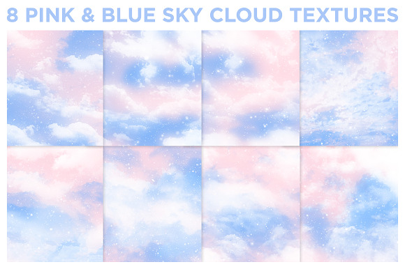 Pink and Blue Sky Textures  in Textures - product preview 1