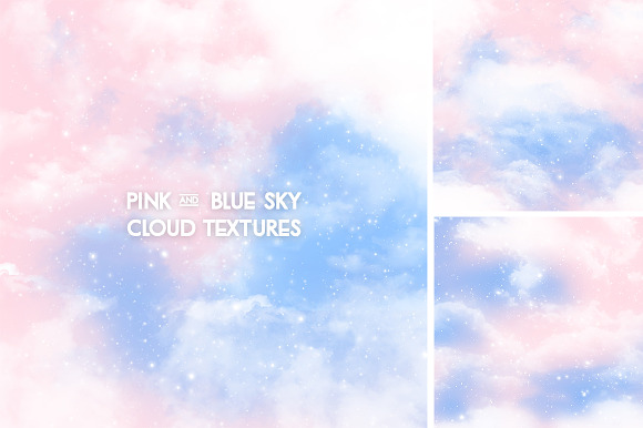 Pink and Blue Sky Textures  in Textures - product preview 3