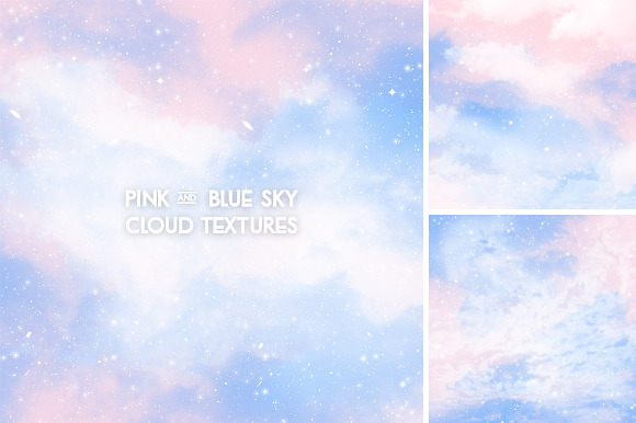 Pink and Blue Sky Textures  in Textures - product preview 4
