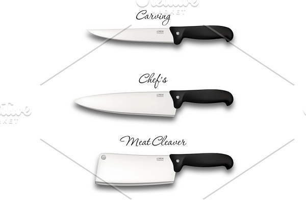Kitchen knives.