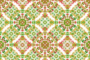 Colorful Stylized Floral Ornate Pattern