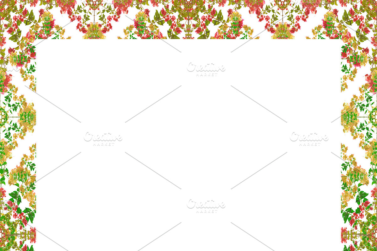 White Frame with Ornate Decorated Borders in Illustrations - product preview 8
