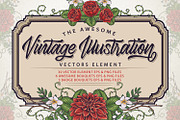 Vintage Illustration Vectors Element