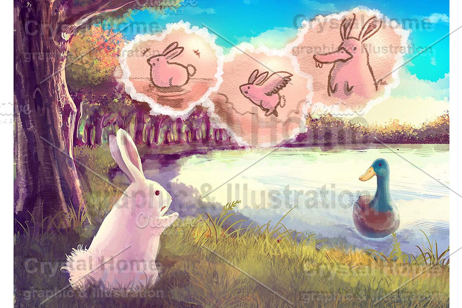 Rabbit story 6 from 25 images in Illustrations - product preview 8