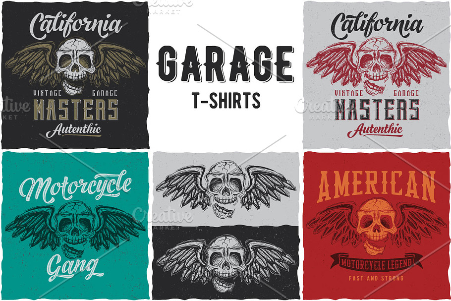 GarageMasters  T-shirt Designs in Illustrations - product preview 8
