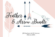 SALE Design Bundle Arrow & Feather