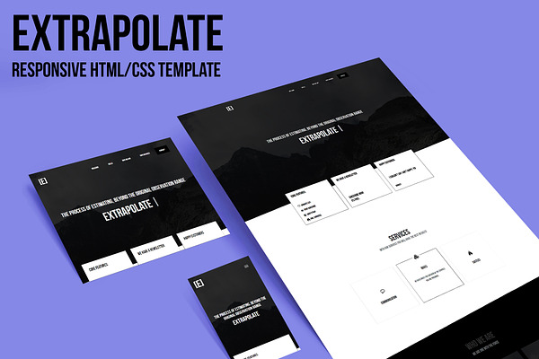 Extrapolate - Responsive One page