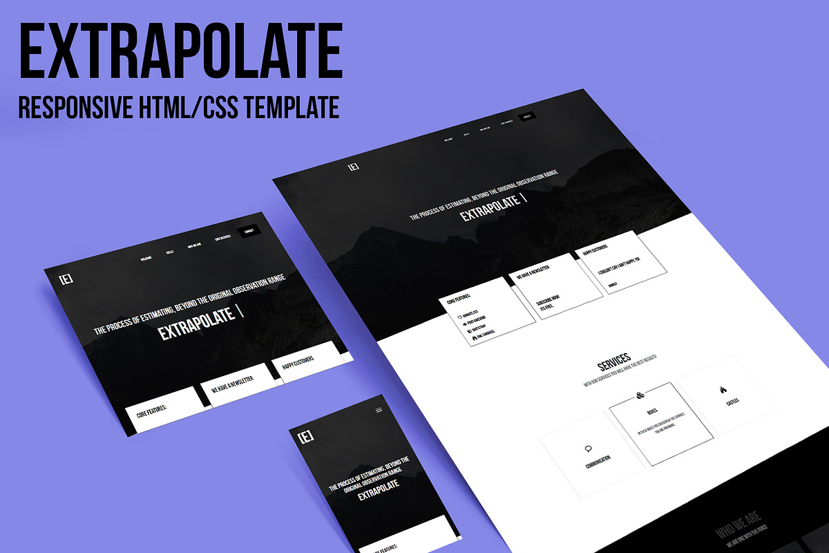 Extrapolate - Responsive One page in HTML/CSS Themes - product preview 8