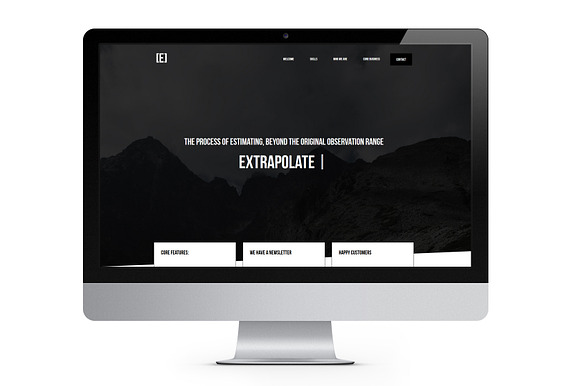 Extrapolate - Responsive One page in HTML/CSS Themes - product preview 1