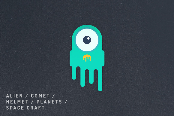 12 Vibrant Space Icons in Graphics - product preview 3