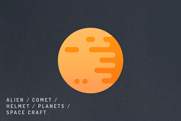 12 Vibrant Space Icons in Graphics - product preview 6