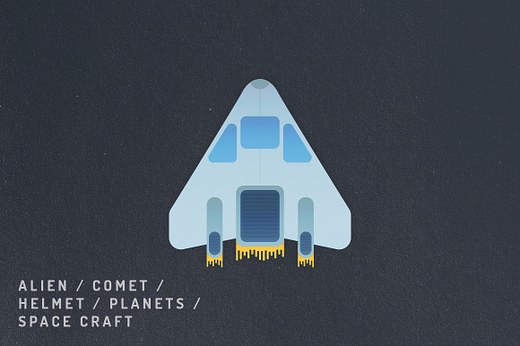 12 Vibrant Space Icons in Graphics - product preview 7