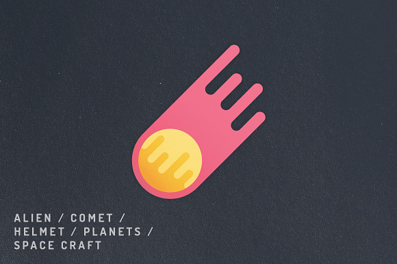 12 Vibrant Space Icons in Graphics - product preview 10