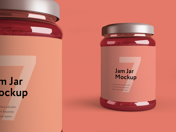 Jam Jar Mockup in Product Mockups - product preview 1