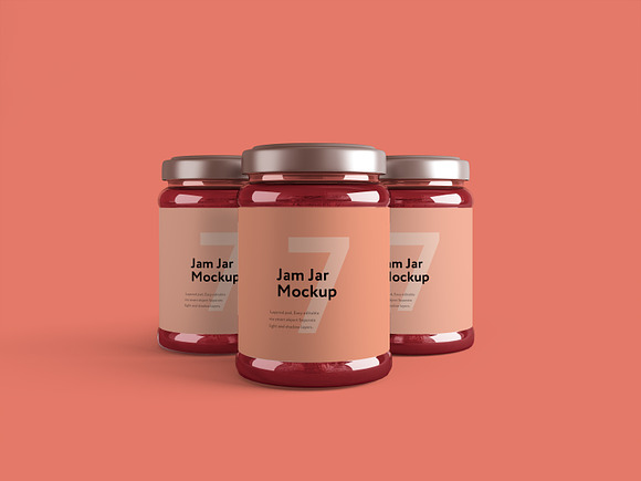 Jam Jar Mockup in Product Mockups - product preview 4