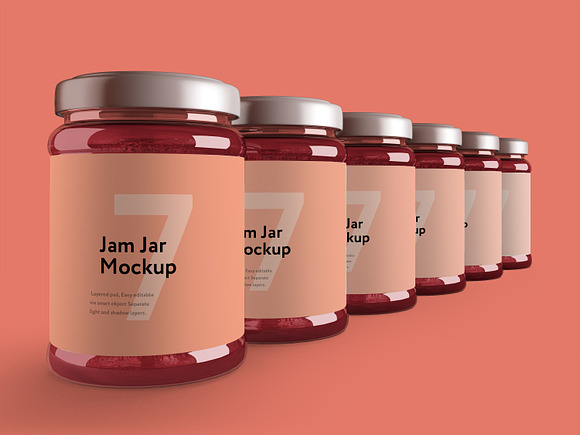Jam Jar Mockup in Product Mockups - product preview 5