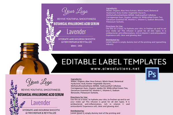 lavender Label id08