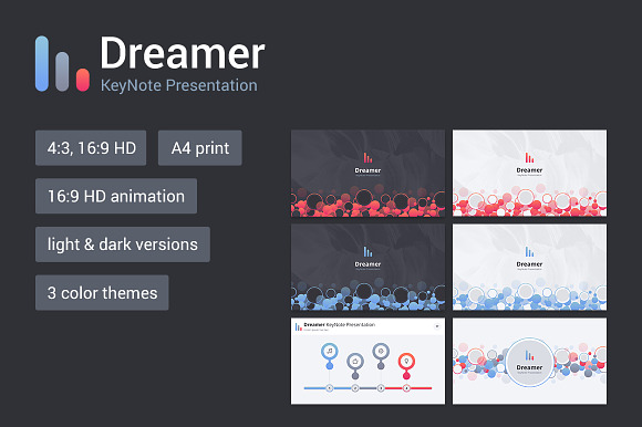 Dreamer Keynote Template in Keynote Templates - product preview 1