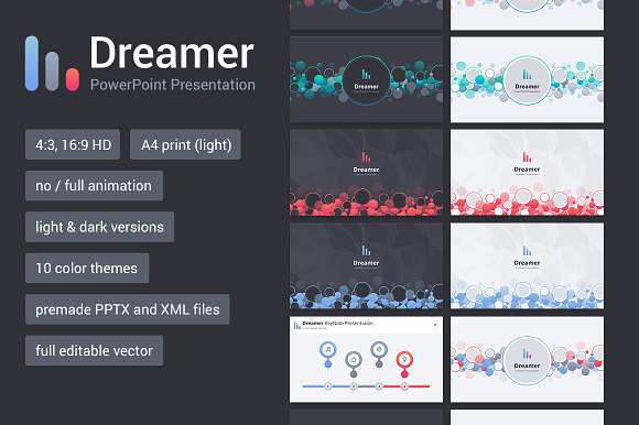 Dreamer PowerPoint Template in PowerPoint Templates - product preview 1