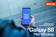 Samsung Galaxy S8 Realistic Mockup