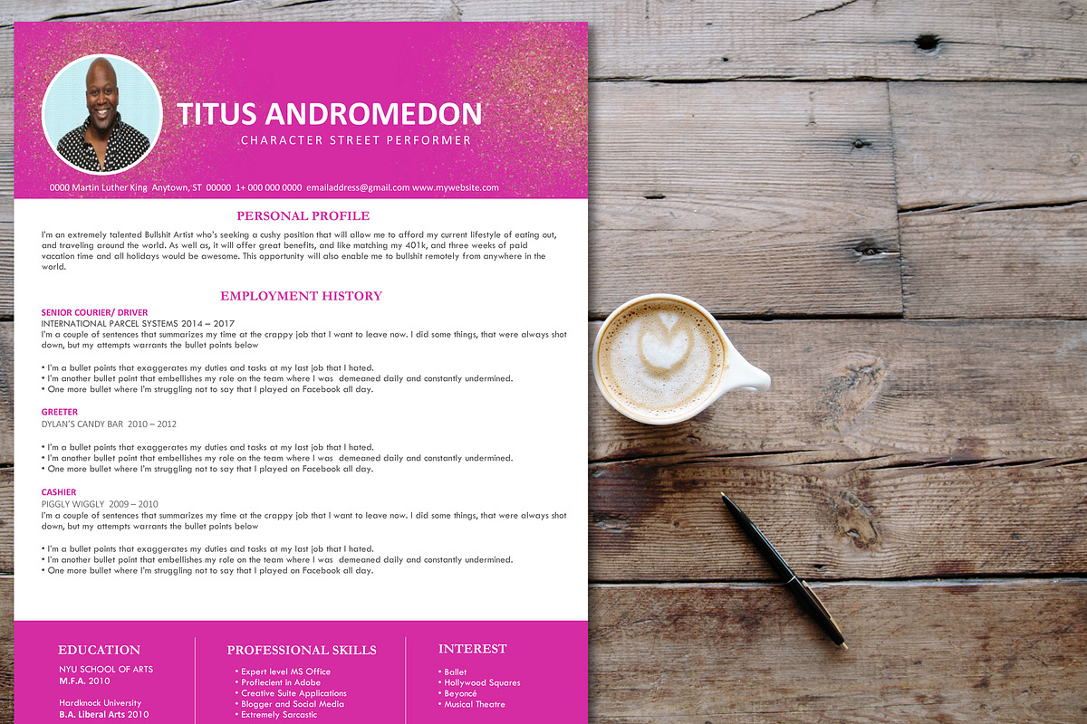 RESUME - THE TITUS in Resume Templates - product preview 8