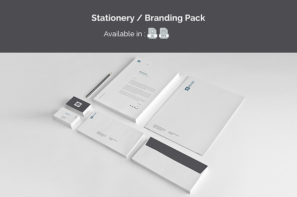 Stationery Branding Pack in Branding Mockups - product preview 4