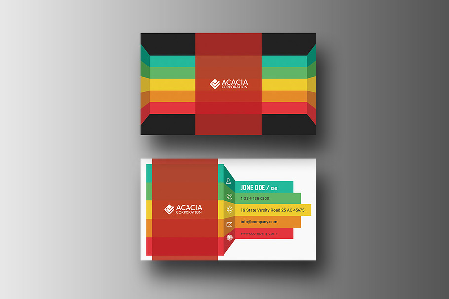 Infographic Business Card in Business Card Templates - product preview 8