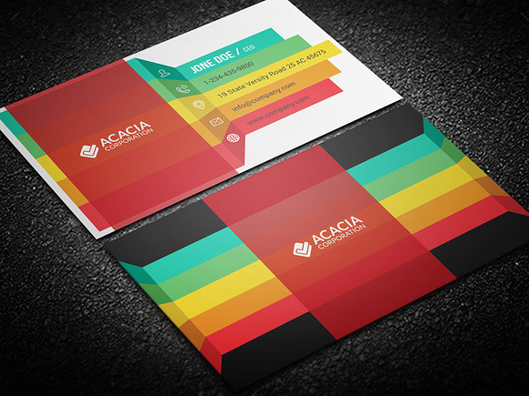 Infographic Business Card in Business Card Templates - product preview 1