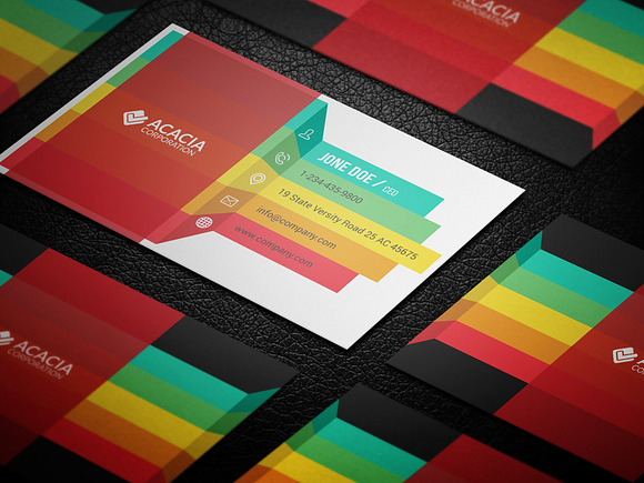 Infographic Business Card in Business Card Templates - product preview 2