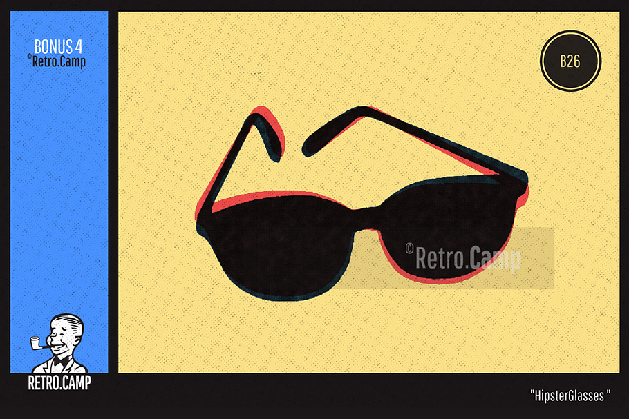 Retro.Camp B26 - "Hipster Glasses"