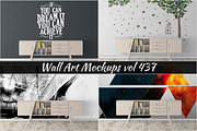 Wall Mockup - Sticker Mockup Vol 437