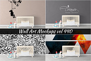 Wall Mockup - Sticker Mockup Vol 440