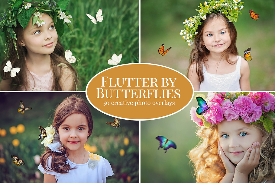 Flutter by Butterfly photo overlays