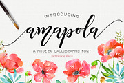 Amapola script font