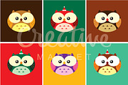 Cute Owl Vector Collection