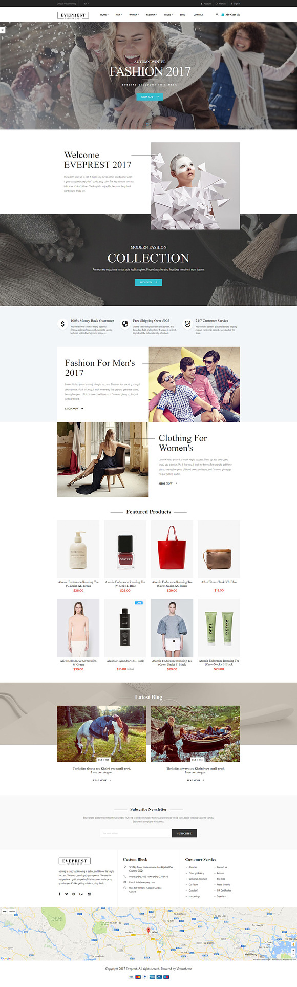 Ves Eveprest Magento 2 Fashion Theme in Magento Themes - product preview 3
