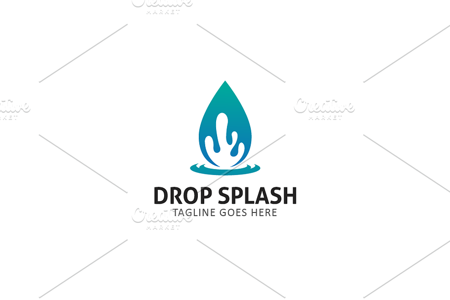 Drop Splash in Logo Templates - product preview 8
